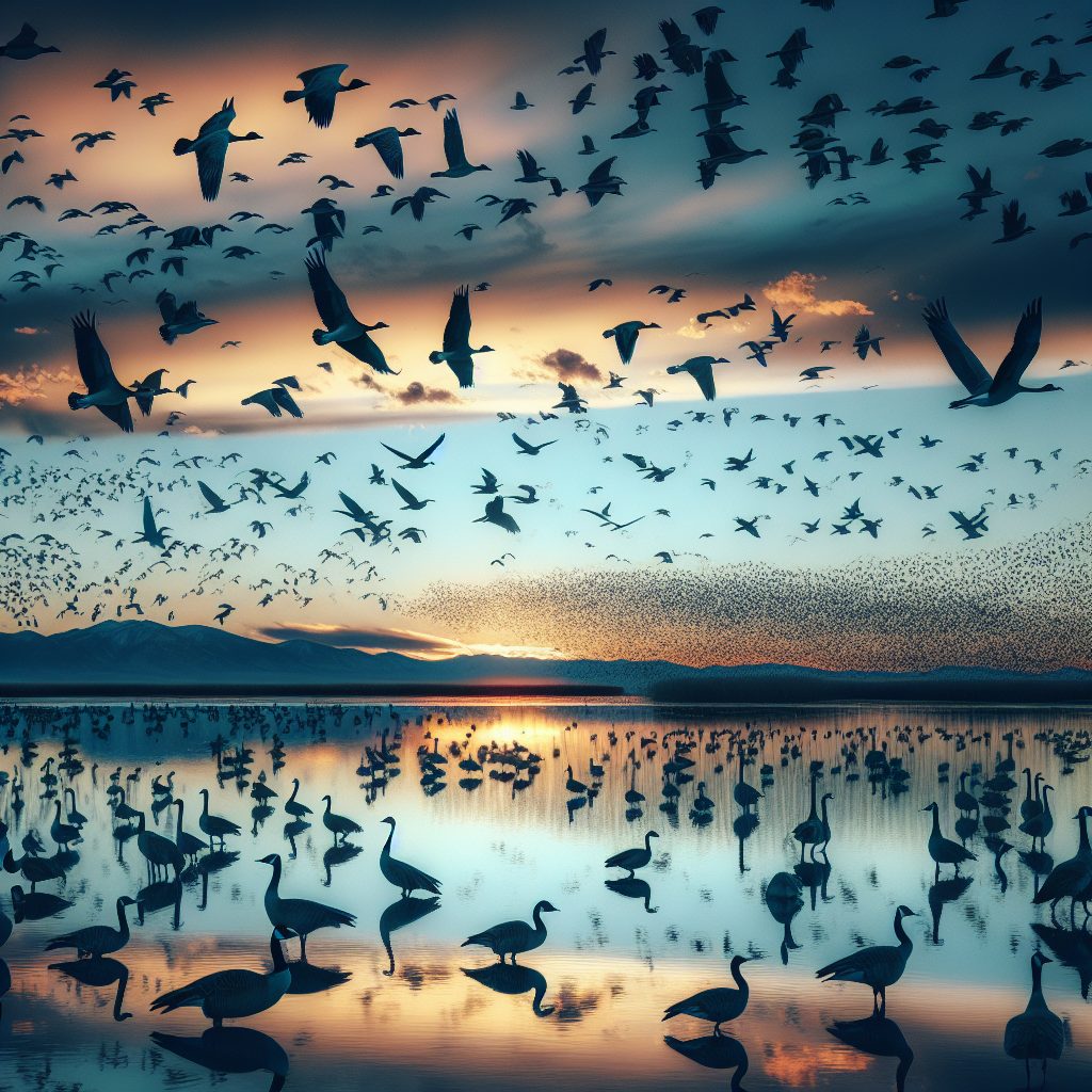 Cabras Lagoon bird migration