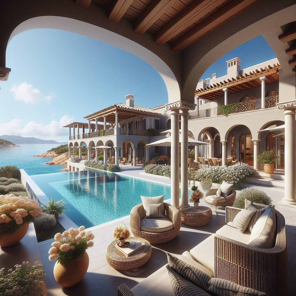 Luxury beachfront villas in Sardinia