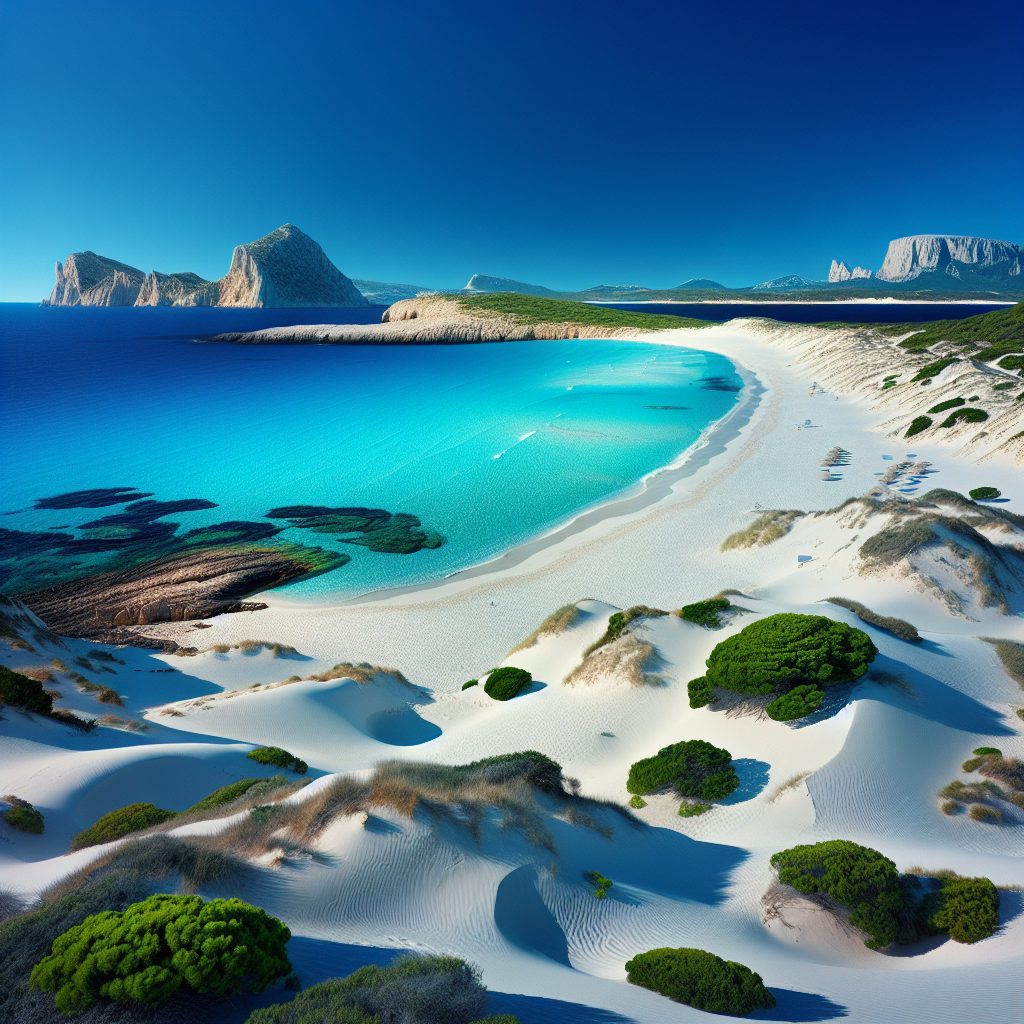 Sardinian white sand beaches